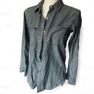Madewell Dark Blue Casual Button-Down Shirt